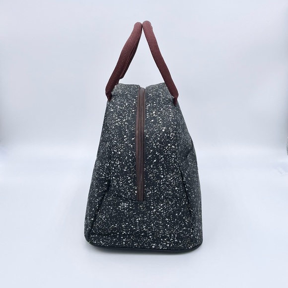 NEW Baloray Speckled Black White Handled Unisex Insulated Lunch Bag - Picture 5 of 11